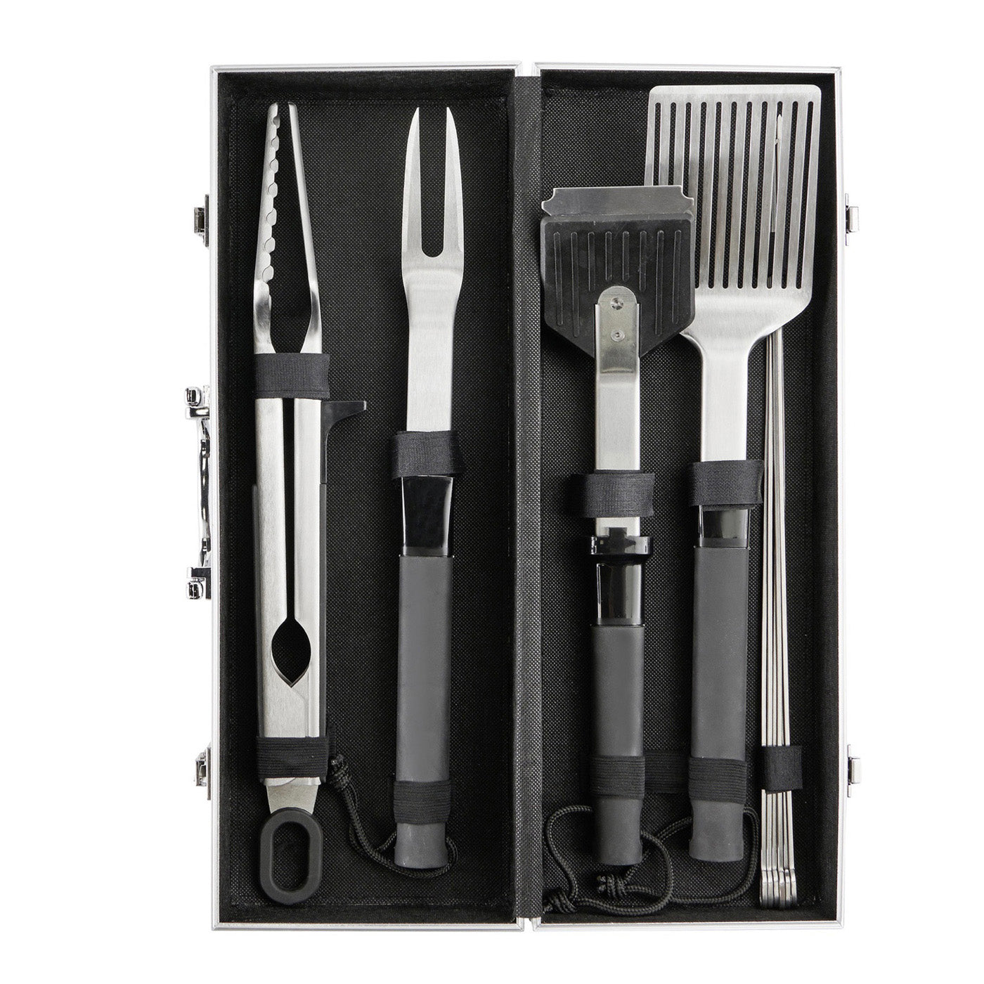GoodHome 10 Piece Barbecue Tool Set BBQ Accessories Garden Grill Party Set - Image 1