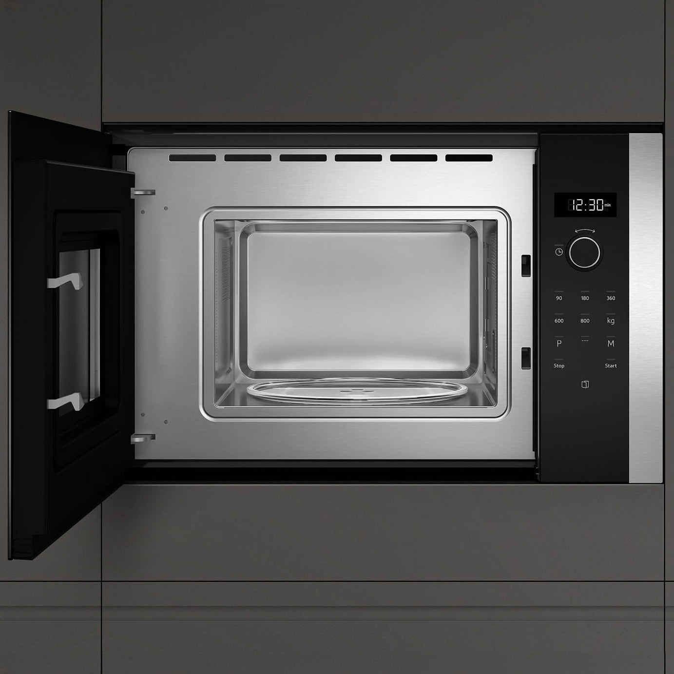 NEFF Microwave Built-In N50 HLAWD23N0B LED-Display Touch Control 20L Black 800W - Image 5