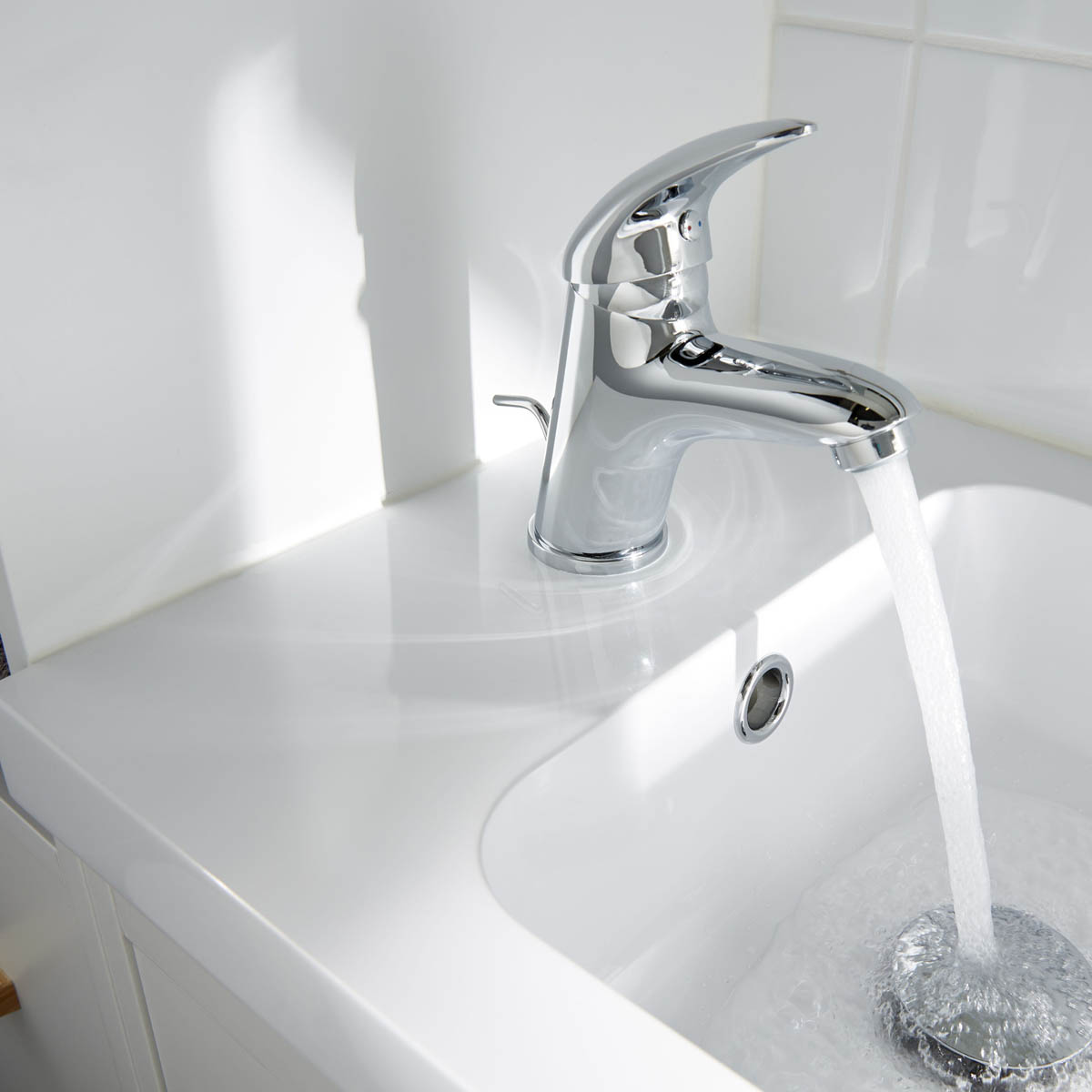 Bathroom Basin Tap Mono Mixer Single Lever Brass Compact Modern Faucet - Image 7