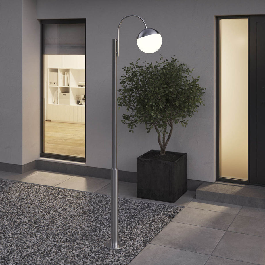 Post Lantern 1 Way E27 Outdoor Garden Light Waterproof Contemporary (H)227.4cm - Image 1