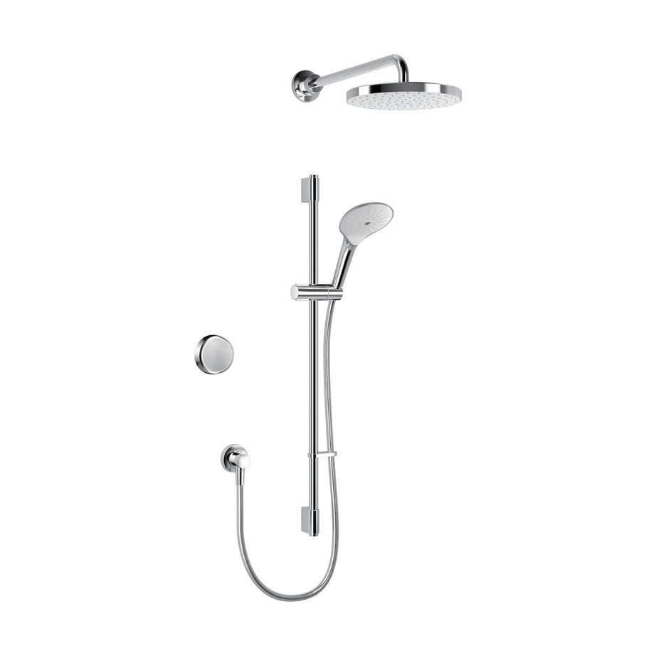 Mira Bathroom Mixer Shower Digital Concealed Chrome 4 Spray Pattern Twin Head - Image 1