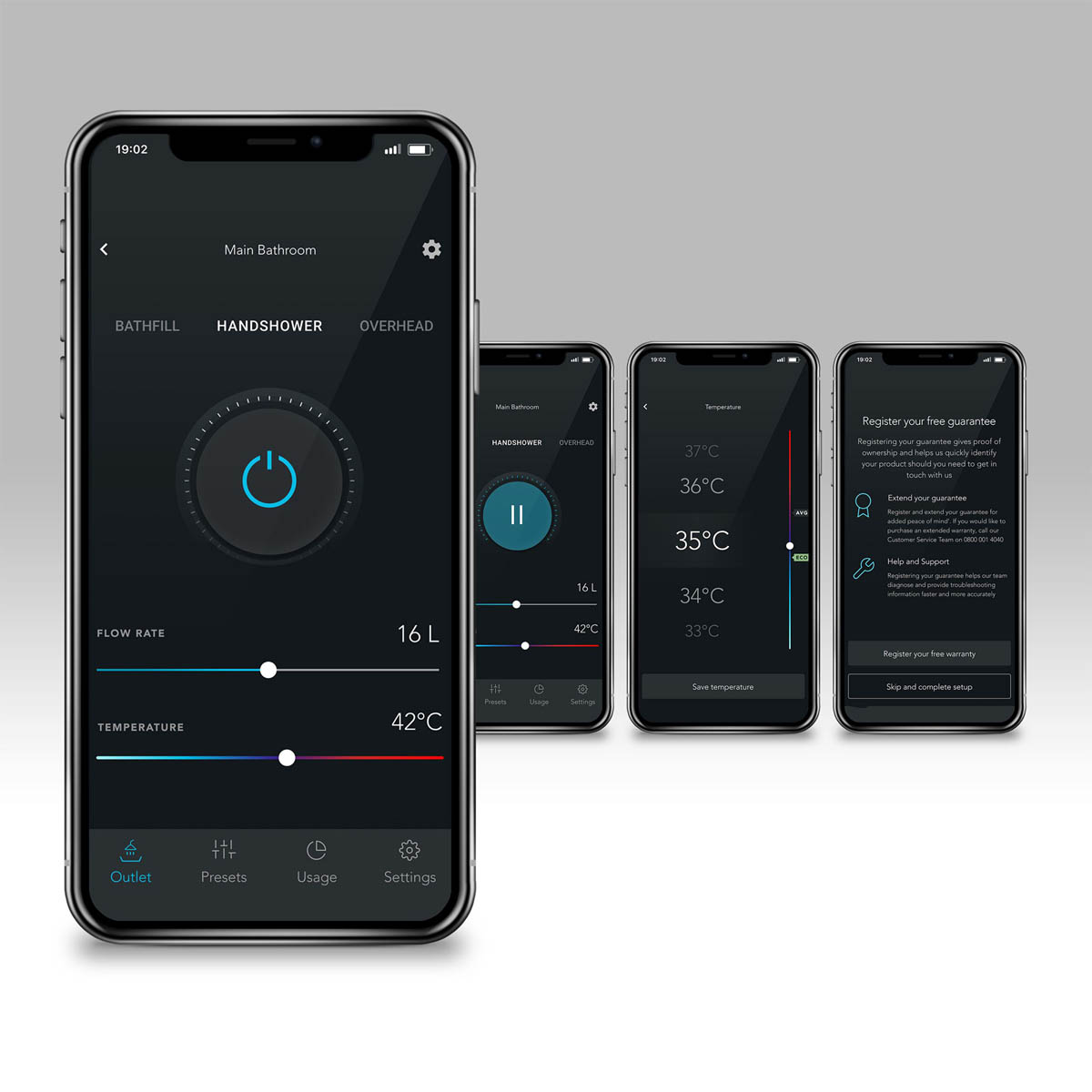 Mira Bathroom Mixer Shower Digital Concealed Chrome 4 Spray Pattern Twin Head - Image 5