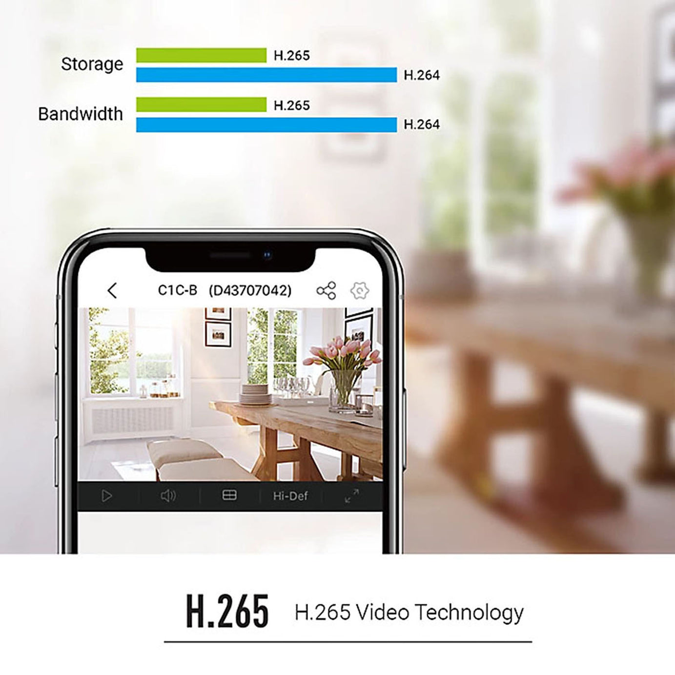 EZVIZ IP Camera 5V Swivel Wired Indoor Smart Wi-Fi Full HD Two Way Talk 1080p - Image 8