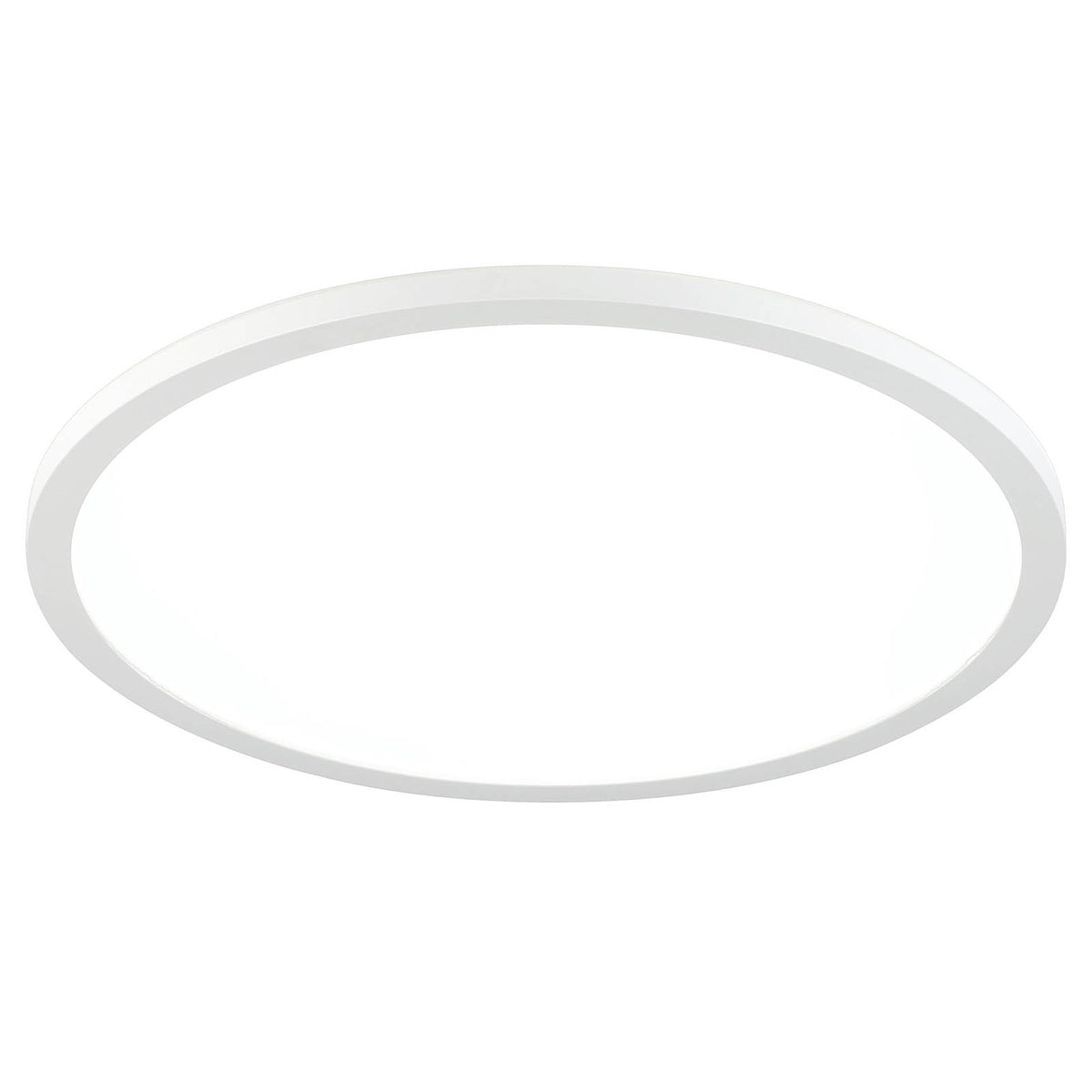 LED Ceiling Light Round Matt Plastic White Dimmable 3000lm Indoor Bathroom 24W - Image 1