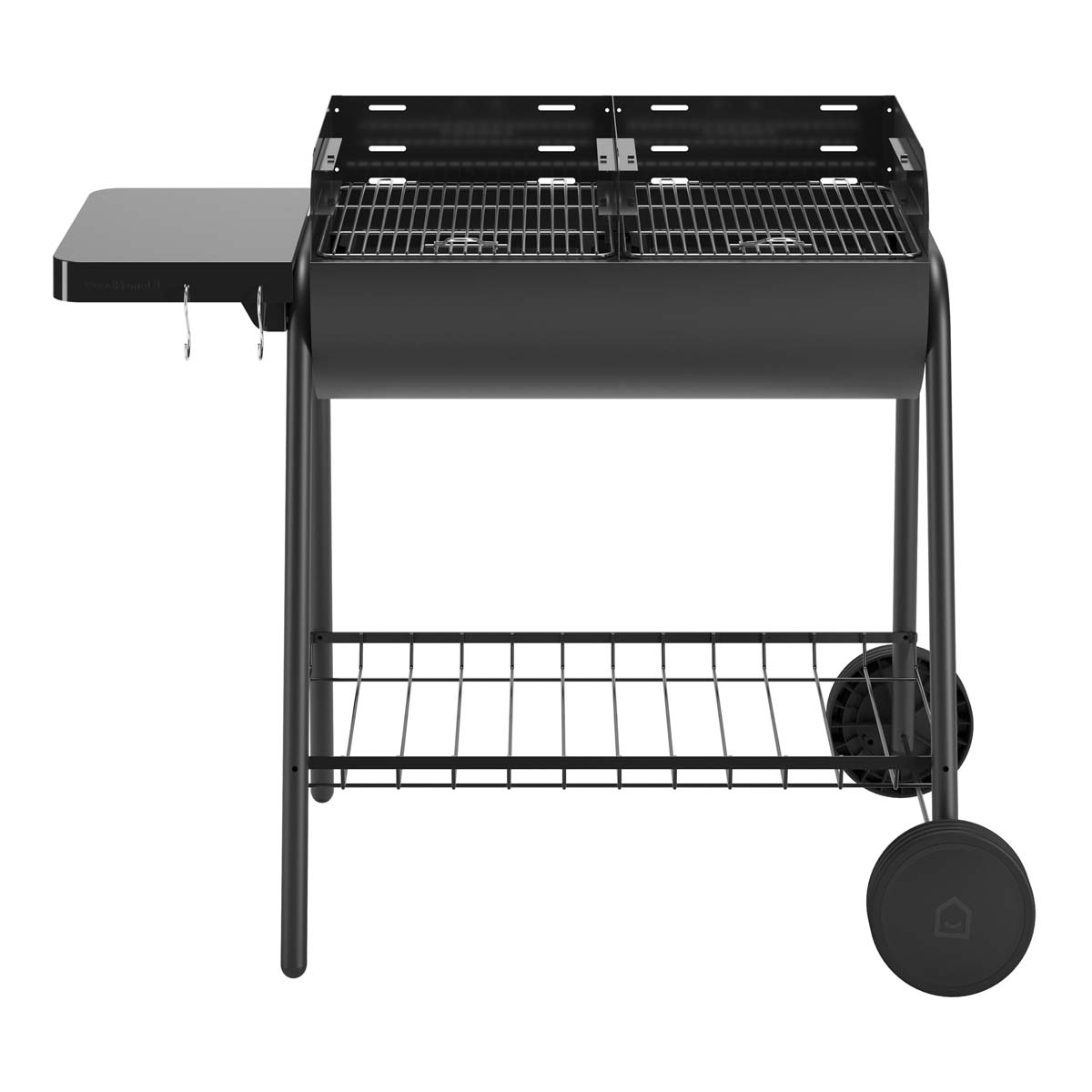 Charcoal Barbecue Grill BBQ Black Steel Adjustable Racks Rust-Resistant Portable - Image 2