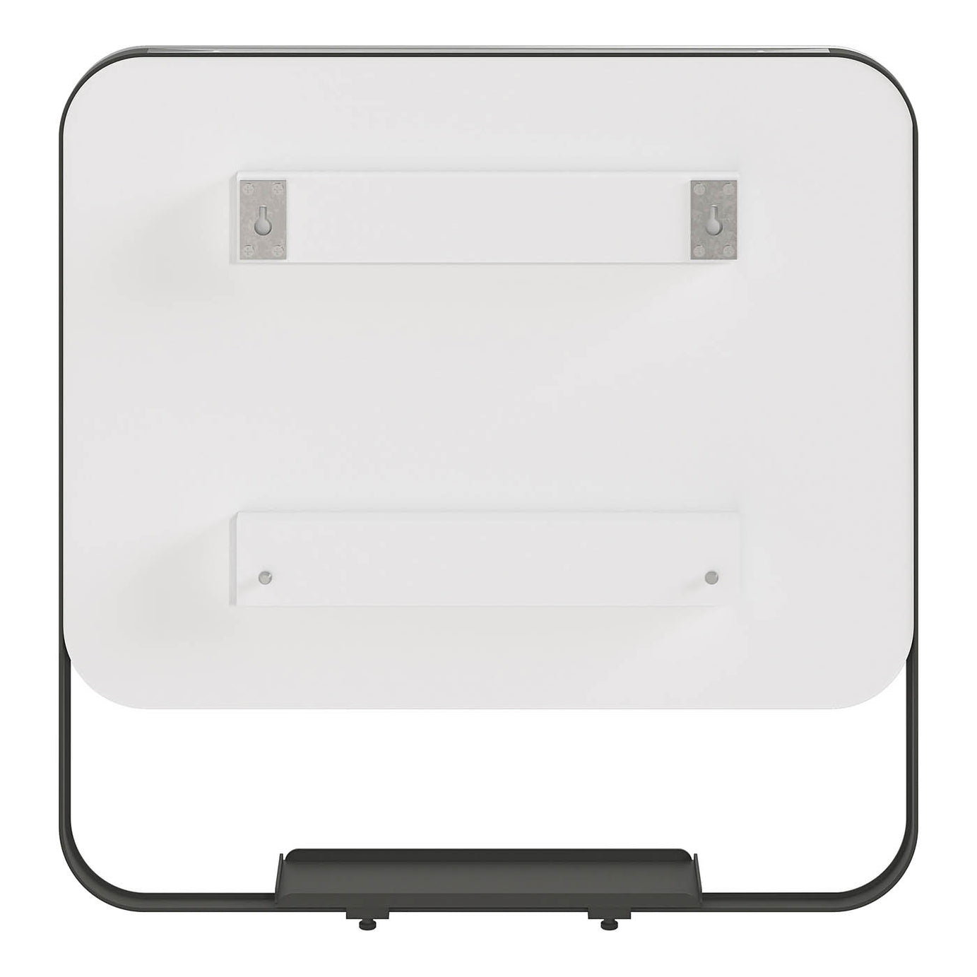 Bathroom Mirror Matt Black Aluminium Square Wall Mounted (H)60.5cm (W)60.5cm - Image 7