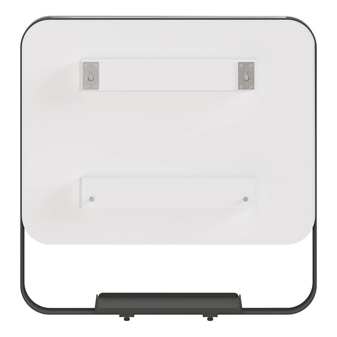 Bathroom Mirror Matt Black Aluminium Square Wall Mounted (H)60.5cm (W)60.5cm - Image 7