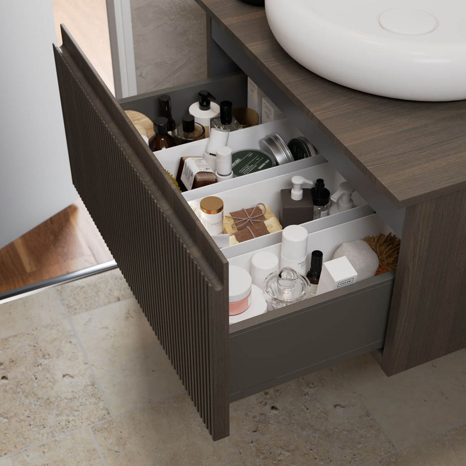 Bathroom Basin Vanity Worktop Plywood Countertop Slim (T)1.2cx(D)45.2x(L)60.3cm - Image 3