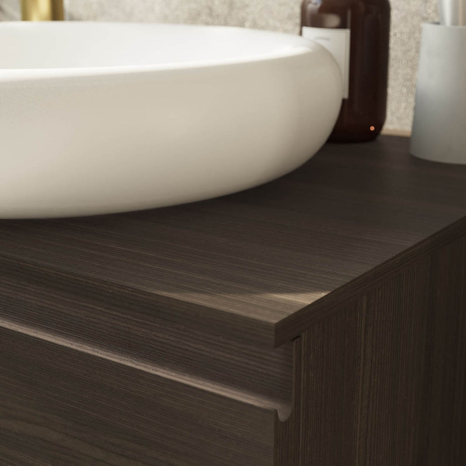 Bathroom Basin Vanity Worktop Plywood Countertop Slim (T)1.2cx(D)45.2x(L)60.3cm - Image 7