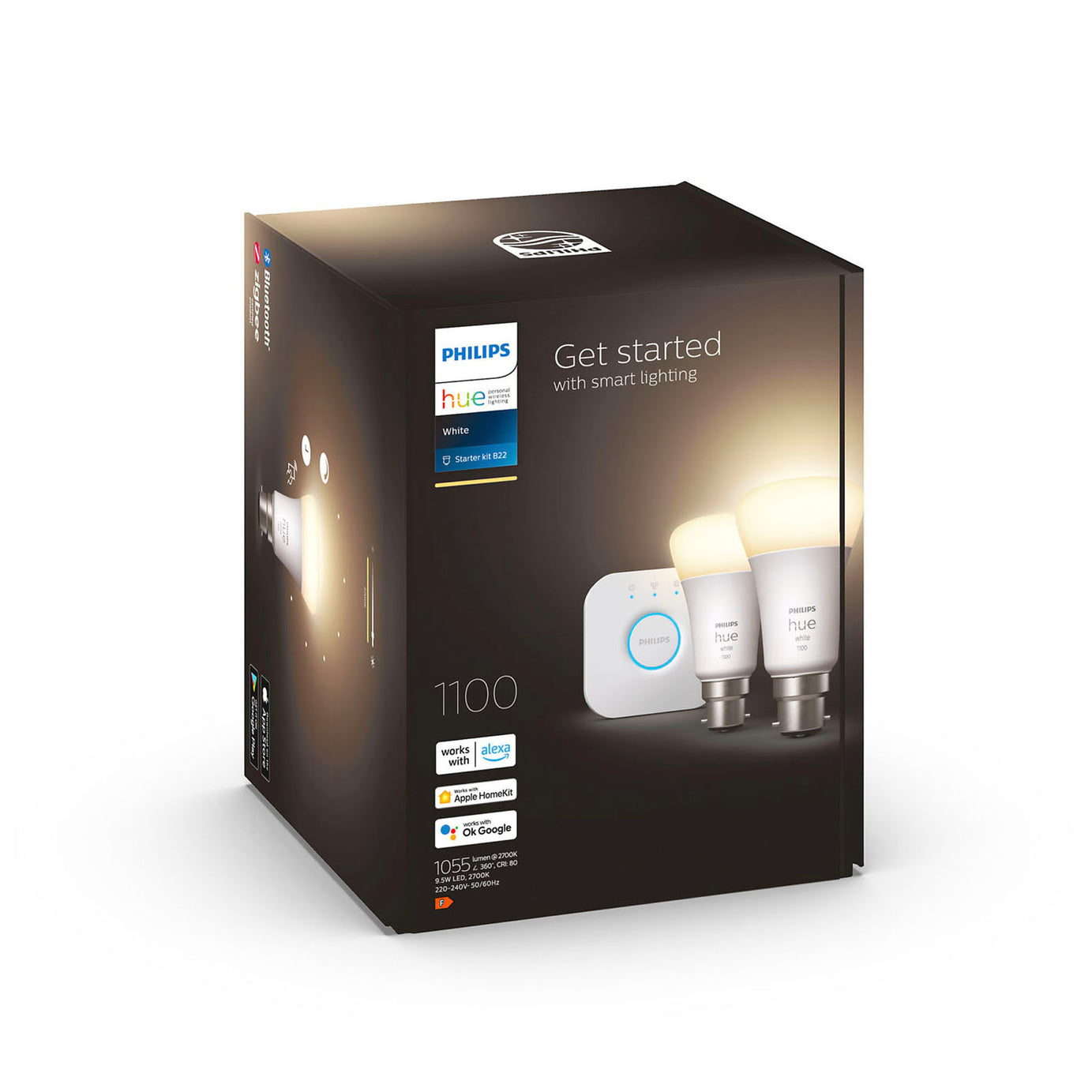 Philips Lighting Starter Kit Non Dimmable Smart B22 LED Cool And warm White A60 - Image 3