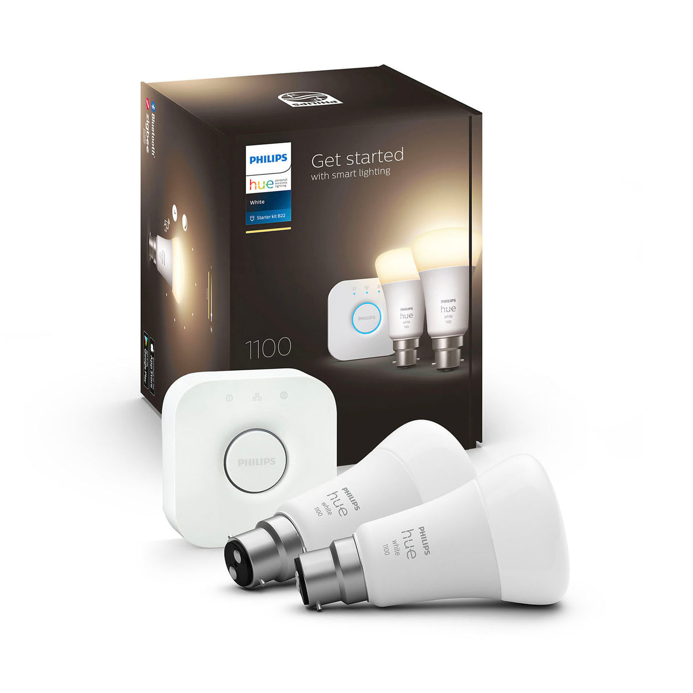 Philips Lighting Starter Kit Non Dimmable Smart B22 LED Cool And warm White A60 - Image 4