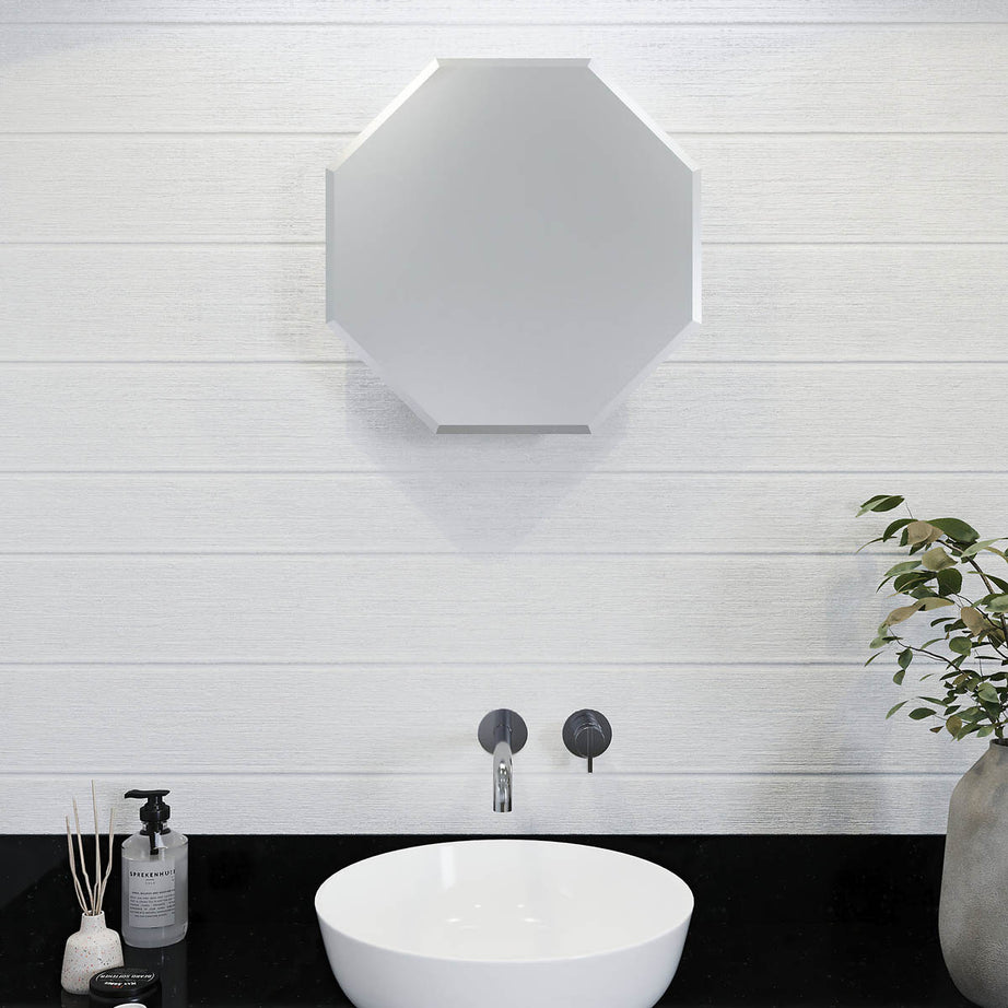 Croydex Bathroom Cabinet Wall Mounted Mirrored Single Door (H)500(W)500(D)11cm - Image 5