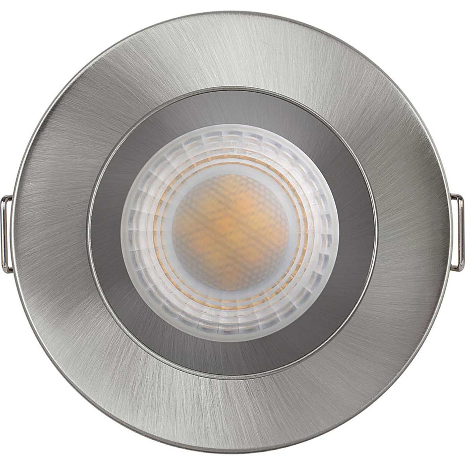 LED Downlight Recessed Warm White 620lm Dimmable Brushed Steel Indoor Pack Of 6 - Image 3