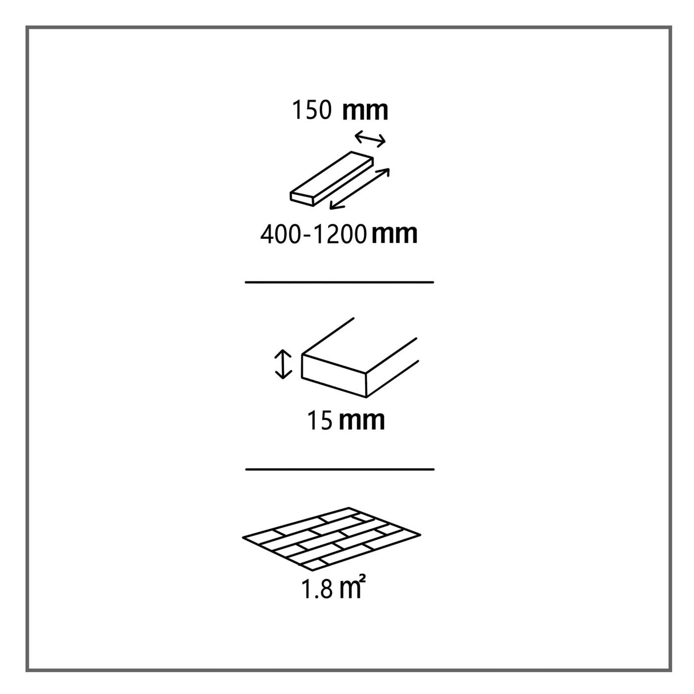 Hardwood Flooring Natural Dark Brown Oak Matt Bevelled Edge Durable 1.8m² - Image 3