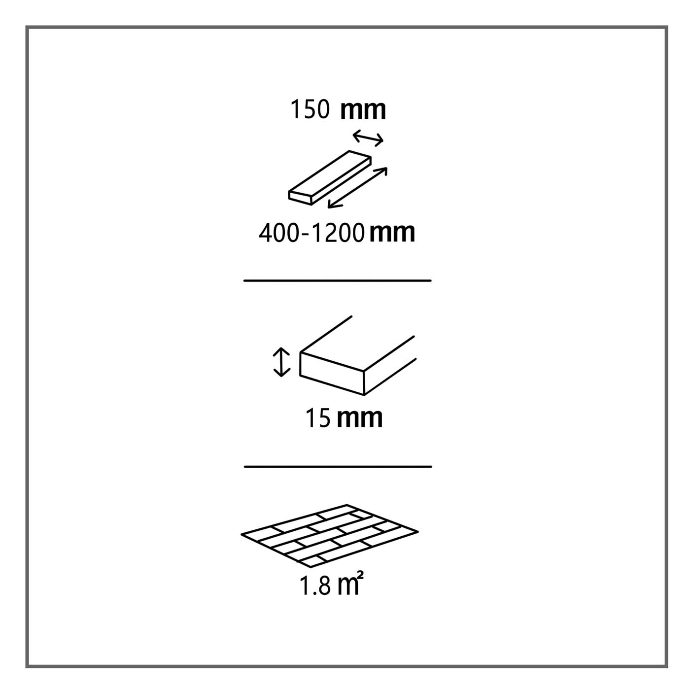 Hardwood Flooring Natural Dark Brown Oak Matt Bevelled Edge Durable 1.8m² - Image 3