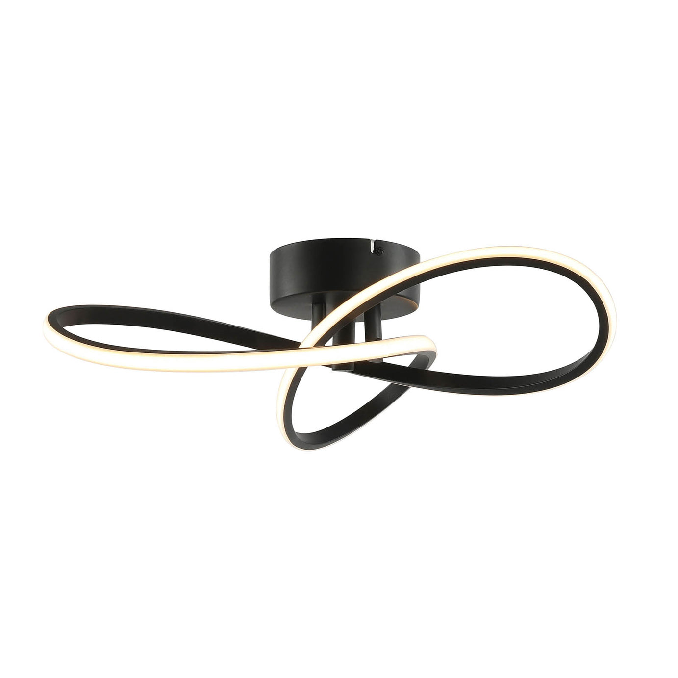 LED Ceiling Light Matt Black Warm White Chandelier Modern Bedroom Living Room - Image 3