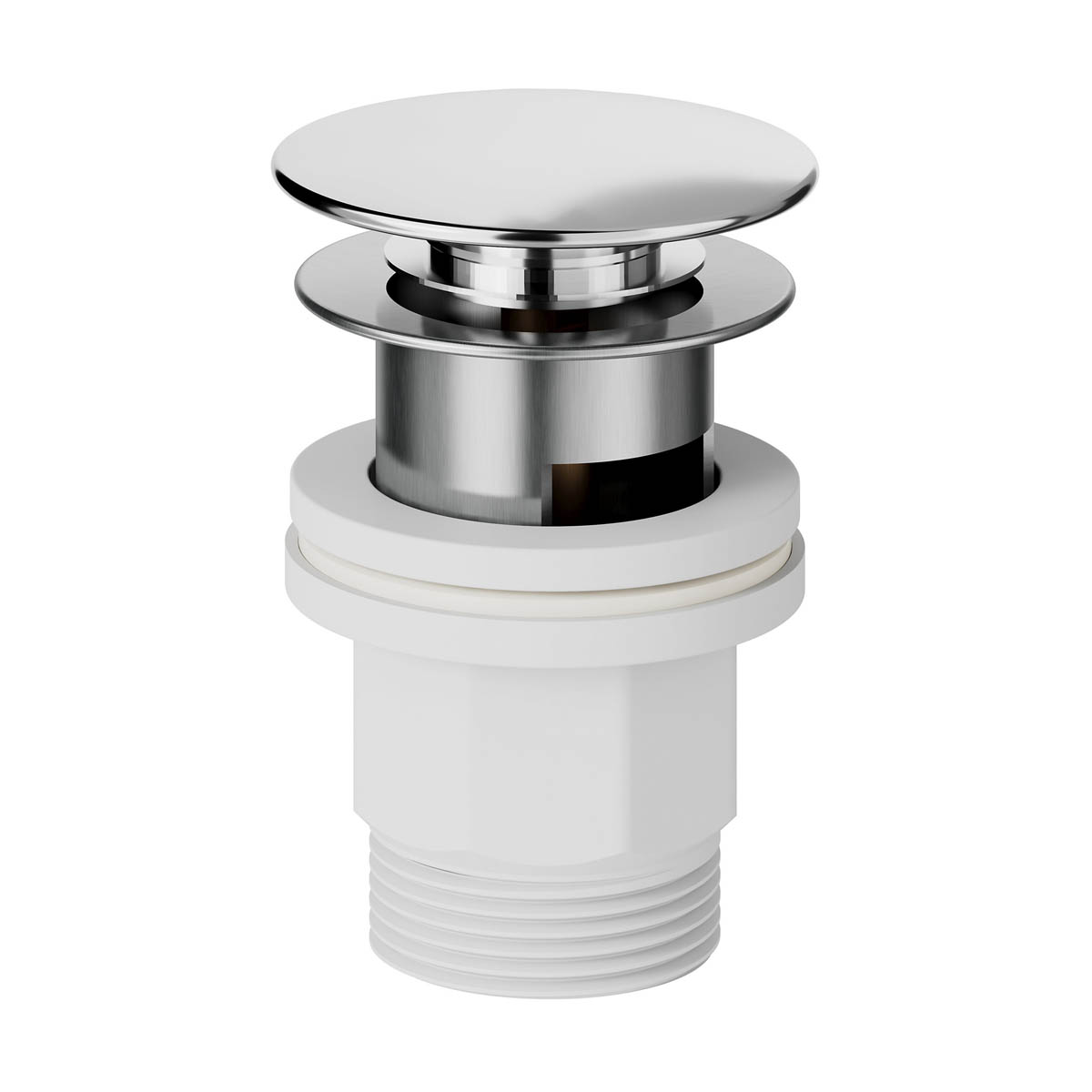 Bathroom Basin Tap Mono Mixer XL Chrome Single Lever Ceramic Cartridge Waste - Image 6