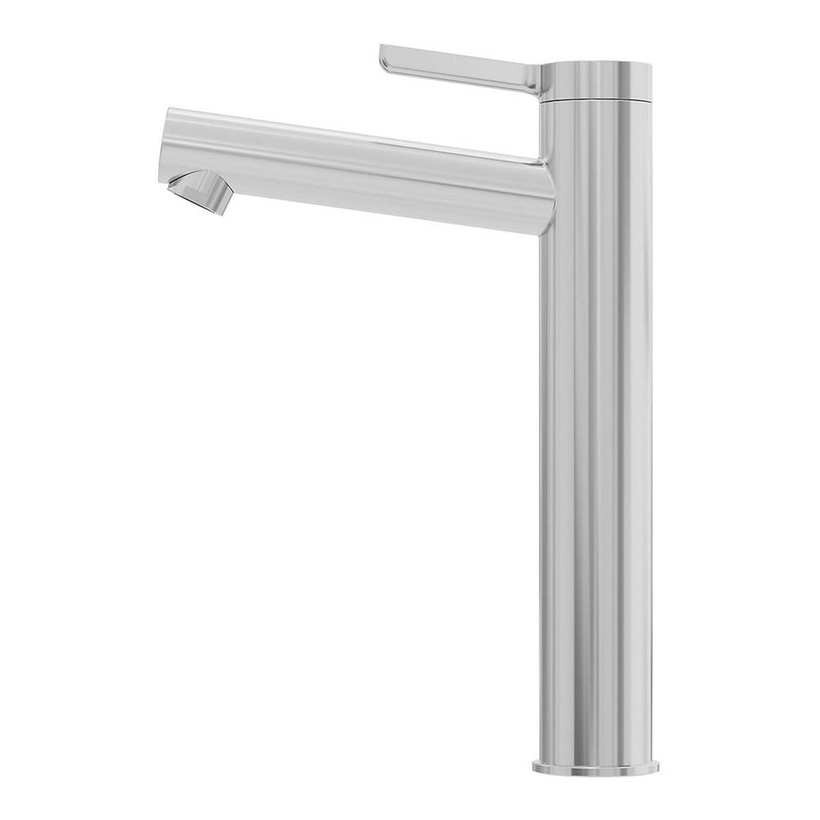 Bathroom Basin Tap Mixer Chrome Tall Single Lever Ceramic Cartridge Faucet - Image 5
