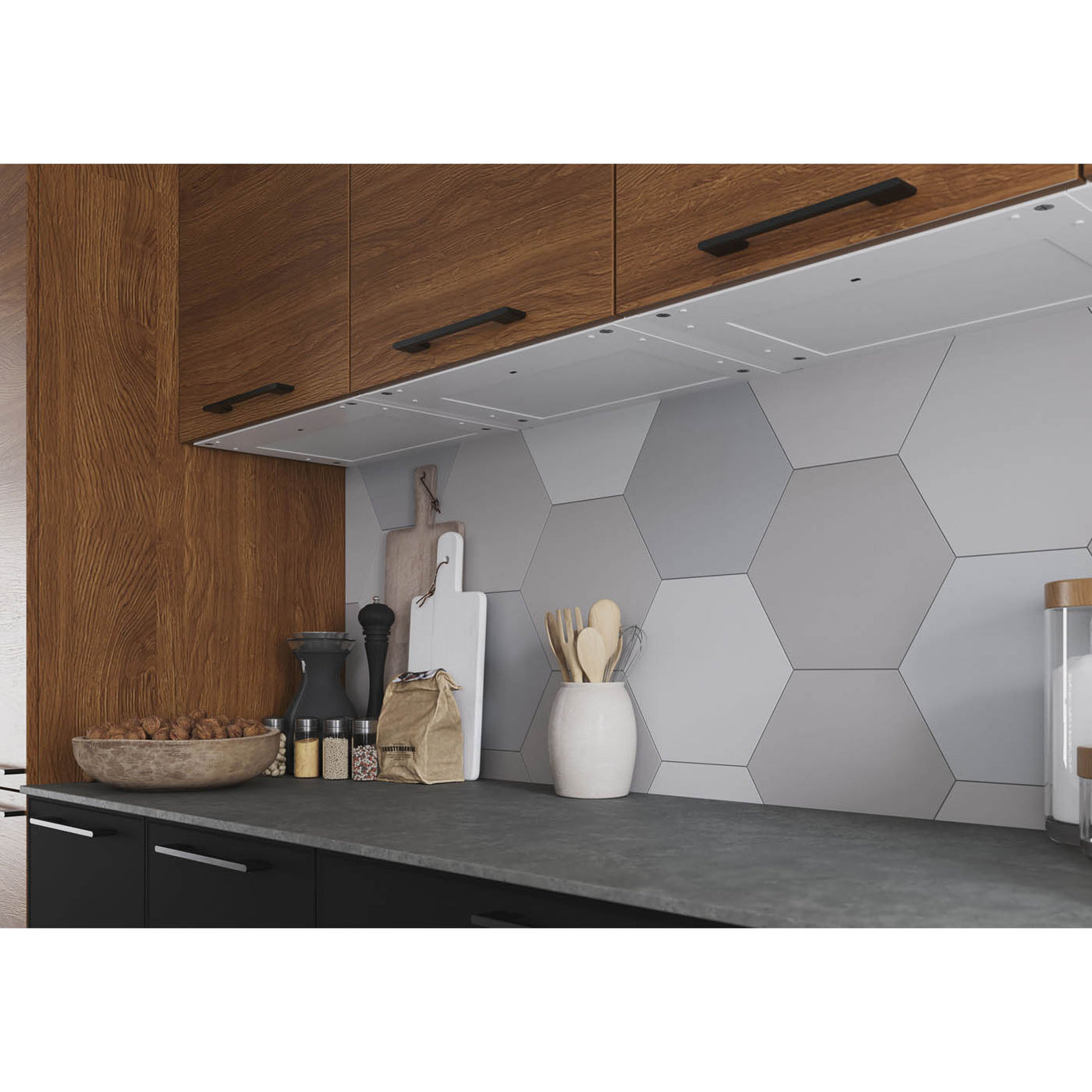 Under Cabinet Light LED Cool Warm White Aluminium Plastic (L)319mm (W)464mm - Image 4