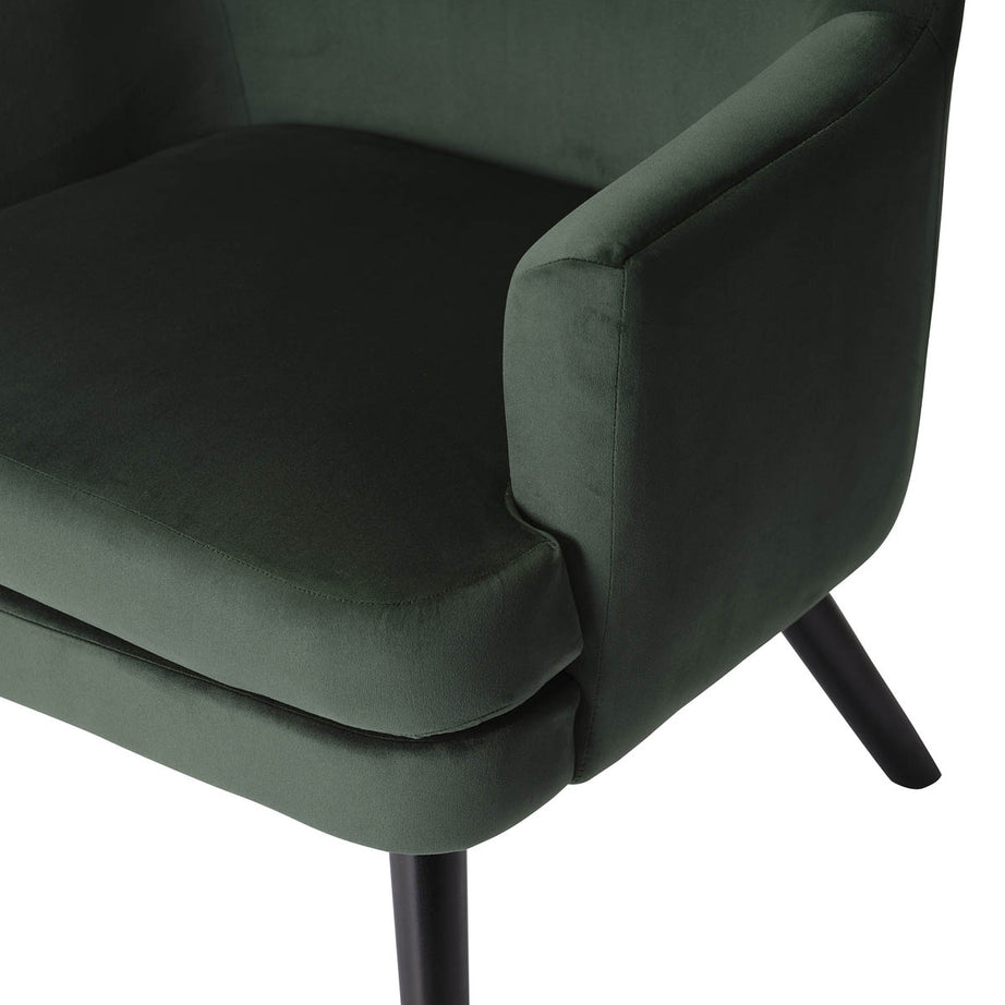 Relaxer Accent Chair Dark Green Velvet Living Room Bedroom Modern (H)895 (W)720 - Image 5