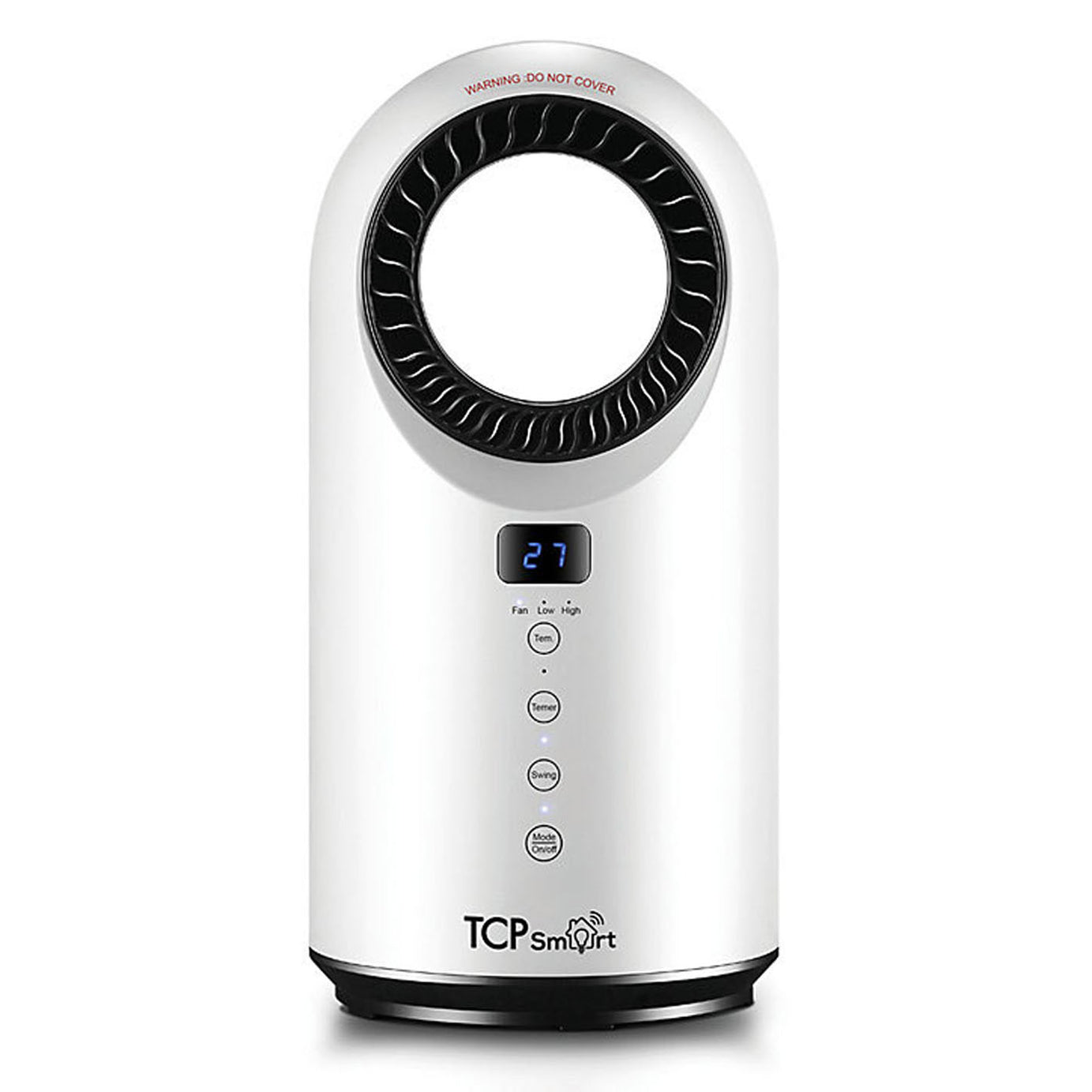 TCP Fan Heater Cooler Smart LED White Freestanding Plastic IPX0 1500 W - Image 2