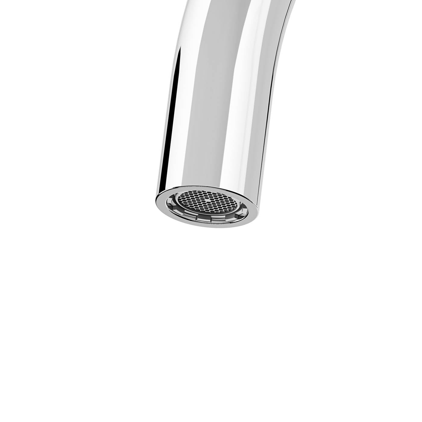 Kitchen Sink Sensor Tap Mixer Chrome Swivel Spout Side Lever Modern Faucet - Image 7