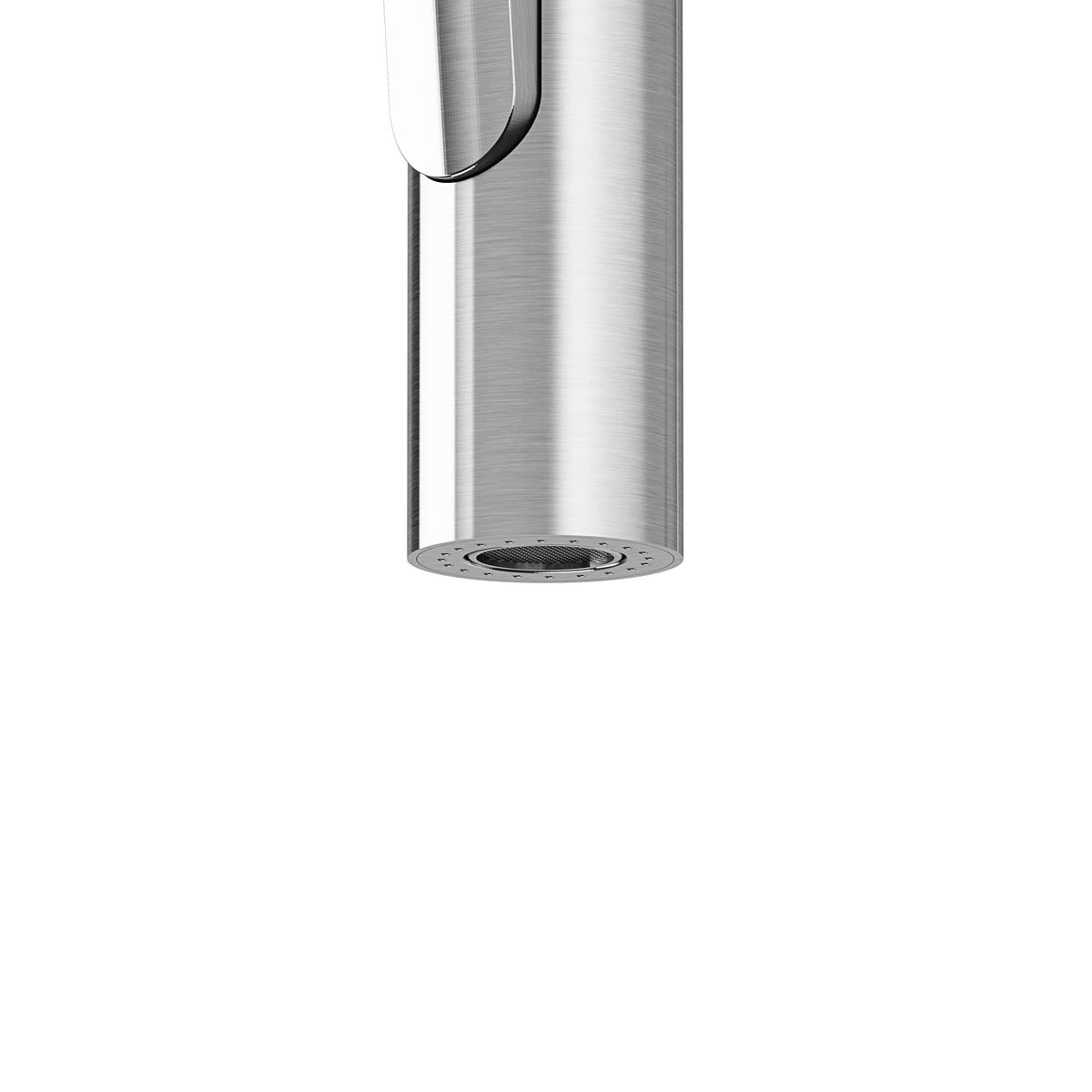 Kitchen Sink Tap Mixer Stainless Steel Single Lever Spring Neck Swivel Spout - Image 3