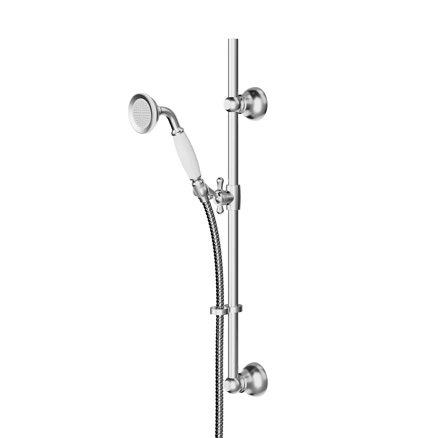 Shower Kit Chrome Single Spray Pattern Stainless Steel Bathroom Traditional - Image 1