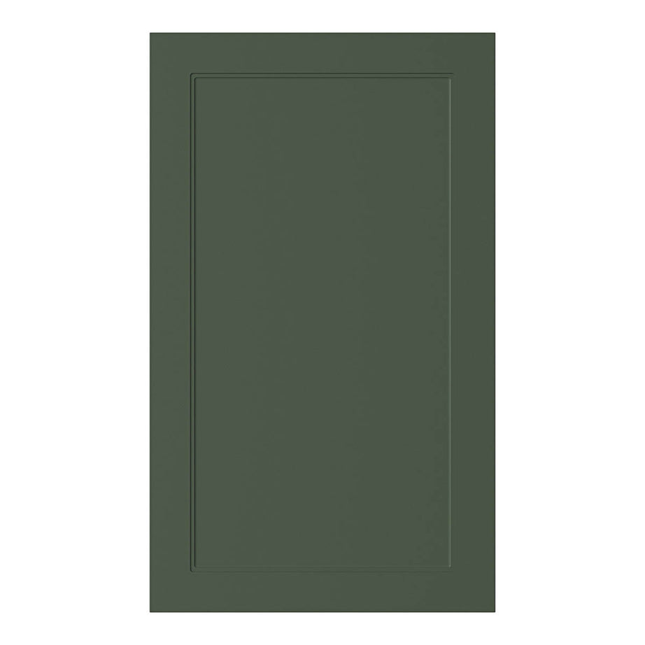 GoodHome Larder Cabinet Door Matt Dark Green Shaker (W)600mm (H)1001mm (T)18mm - Image 1