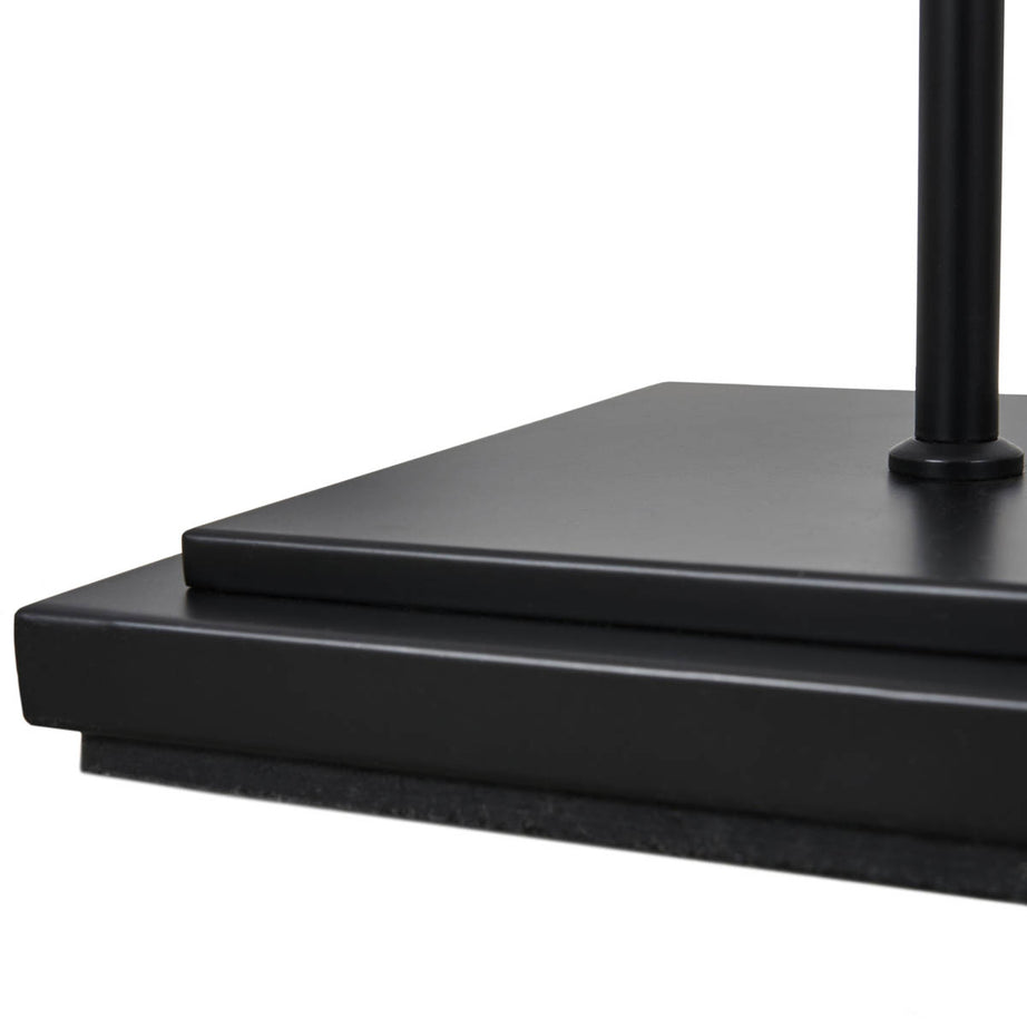 LED Floor Lamp Matt Black Freestanding Ivory Shade Living Room Bedroom H157.5cm - Image 6