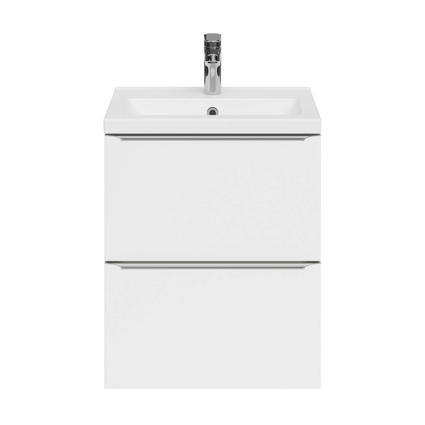 GoodHome Imandra Slimline Gloss White Wall-mounted Bathroom Cabinet (H) 600mm (W) 500mm - Image 5