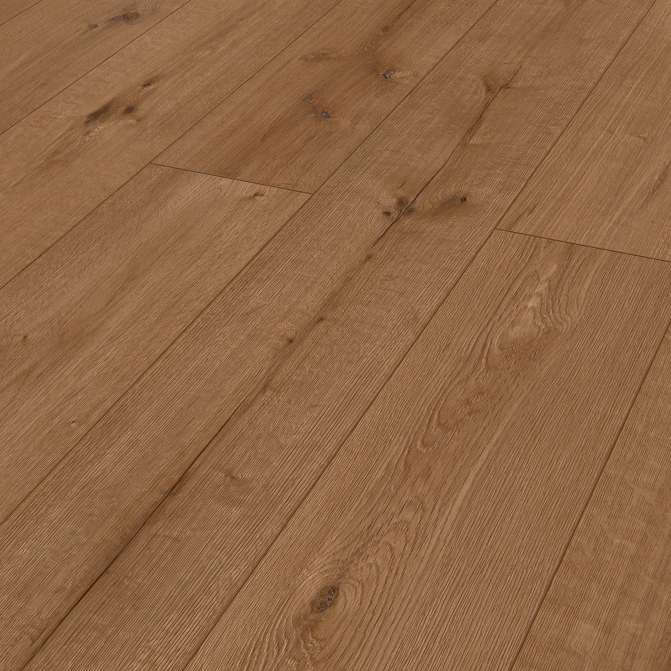 Click Vinyl Planks Walnut Oak Effect Textured Water Resistant Traditional 2.36m² - Image 1