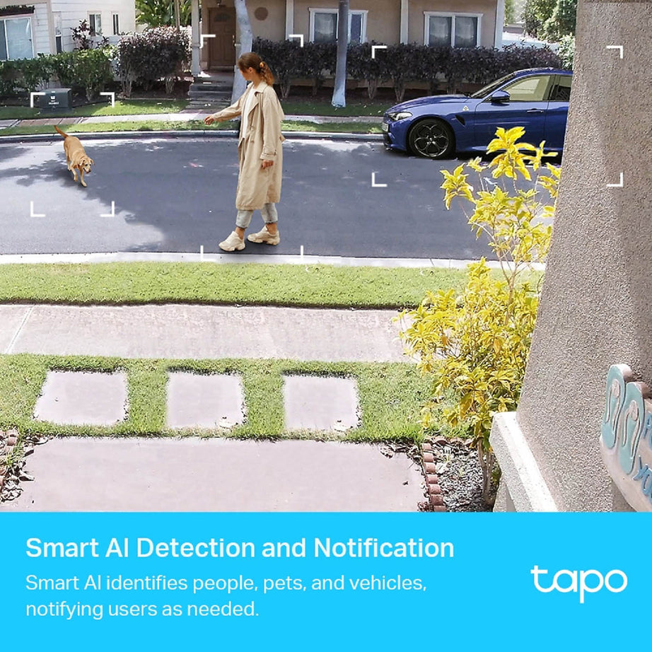 Tapo Camera Indoor Outdoor 2K QHD Smart Wireless White Home Security 2 Pack - Image 4