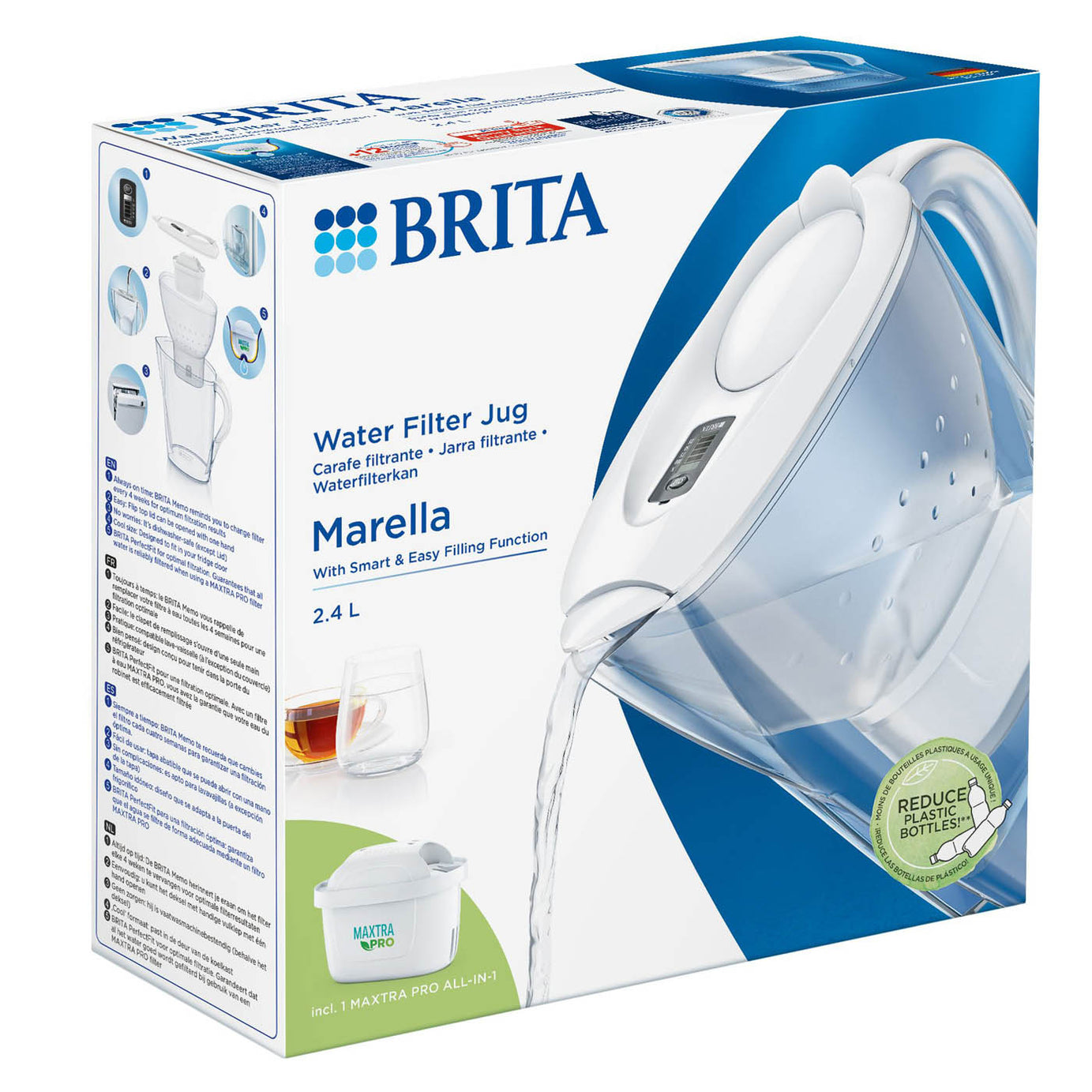Brita Water Filter Jug Marella 2.4L Digital Indicator MAXTRA PRO Filtration - Image 3
