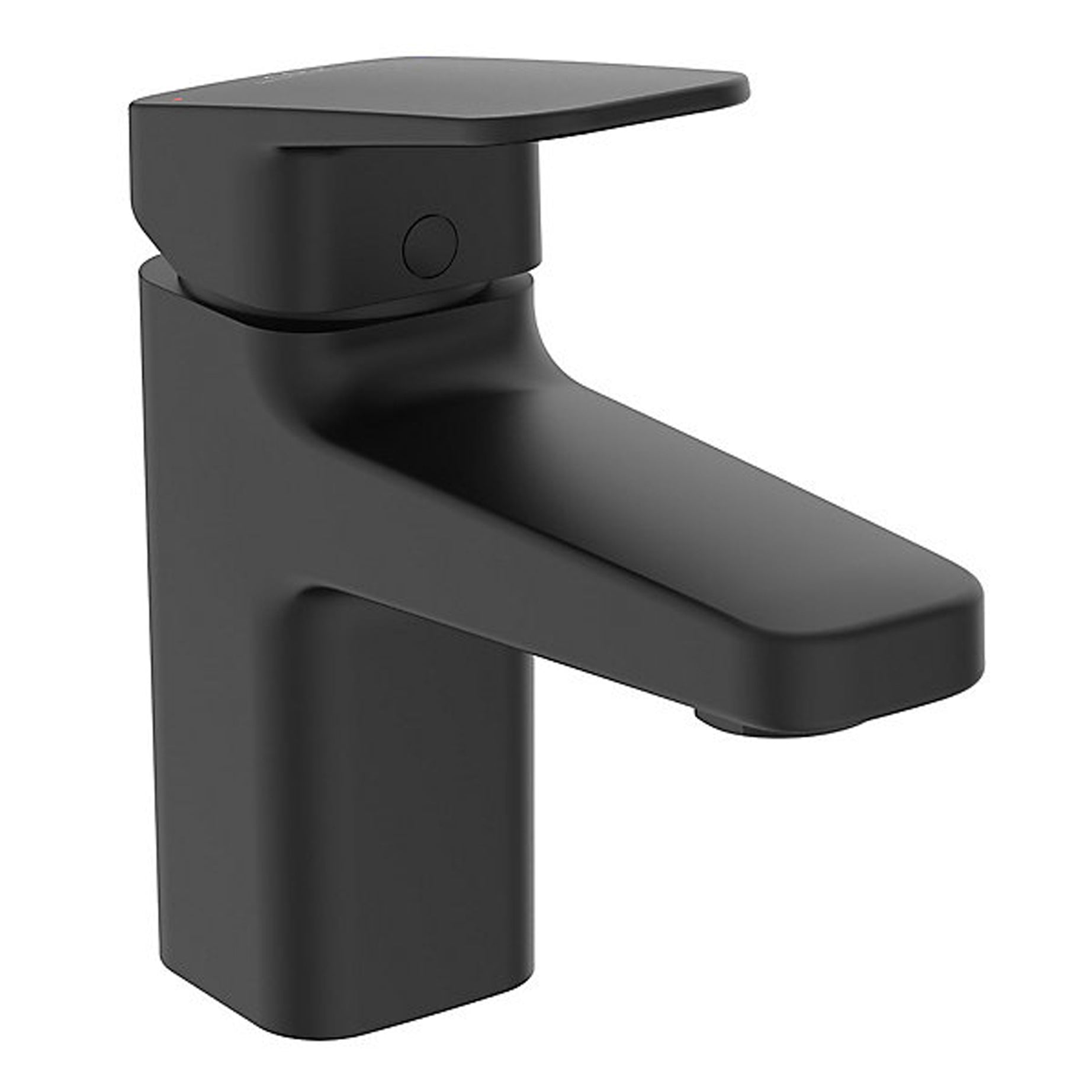 Basin Tap Mono Mixer Matt Black Square Single Lever Bathroom Modern Faucet - Image 1