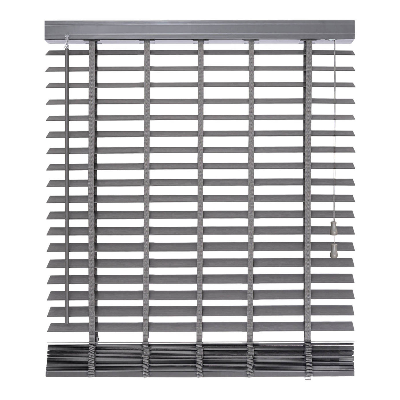 Venetian Window Blinds Grey PVC Home Living Room Bathroom Modern 160x180cm - Image 1