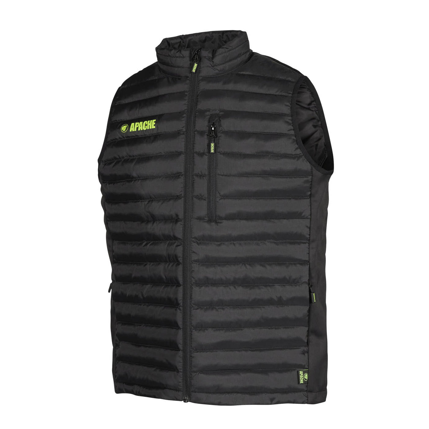 Apache Work Bodywarmer Mens Black Gilet Sleeveless Lightweight Size Large - Image 1