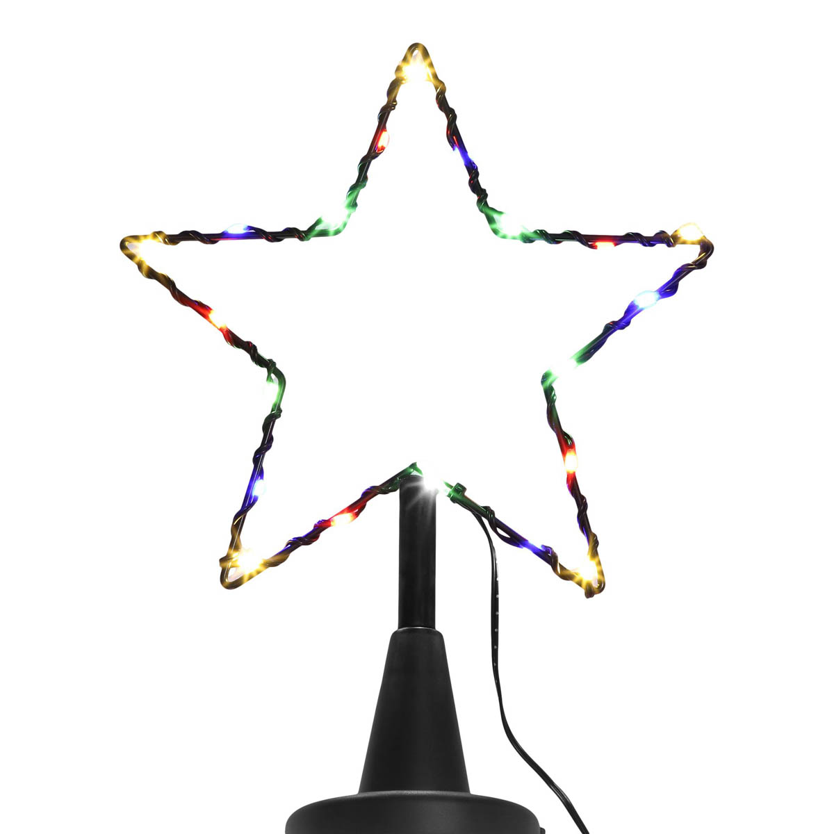 Christmas Tree Silhouette LED Multicolour 8 Functions Indoor Outdoor (H) 2100mm - Image 5