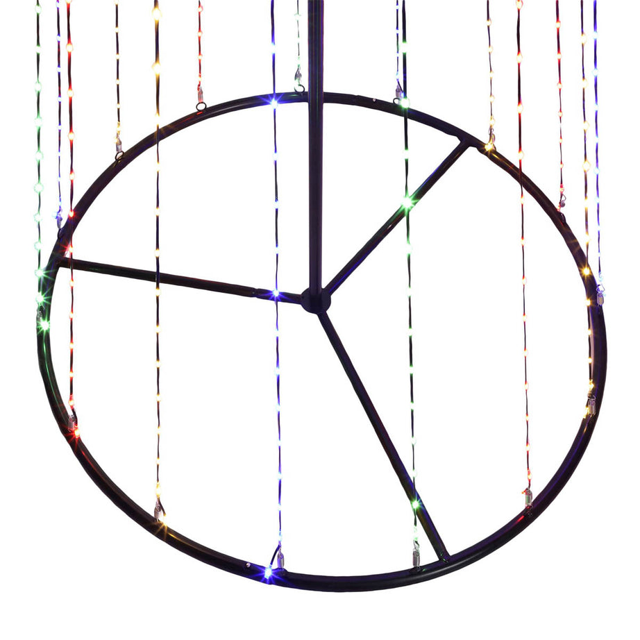 Christmas Tree Silhouette LED Multicolour 8 Functions Indoor Outdoor (H) 2100mm - Image 6