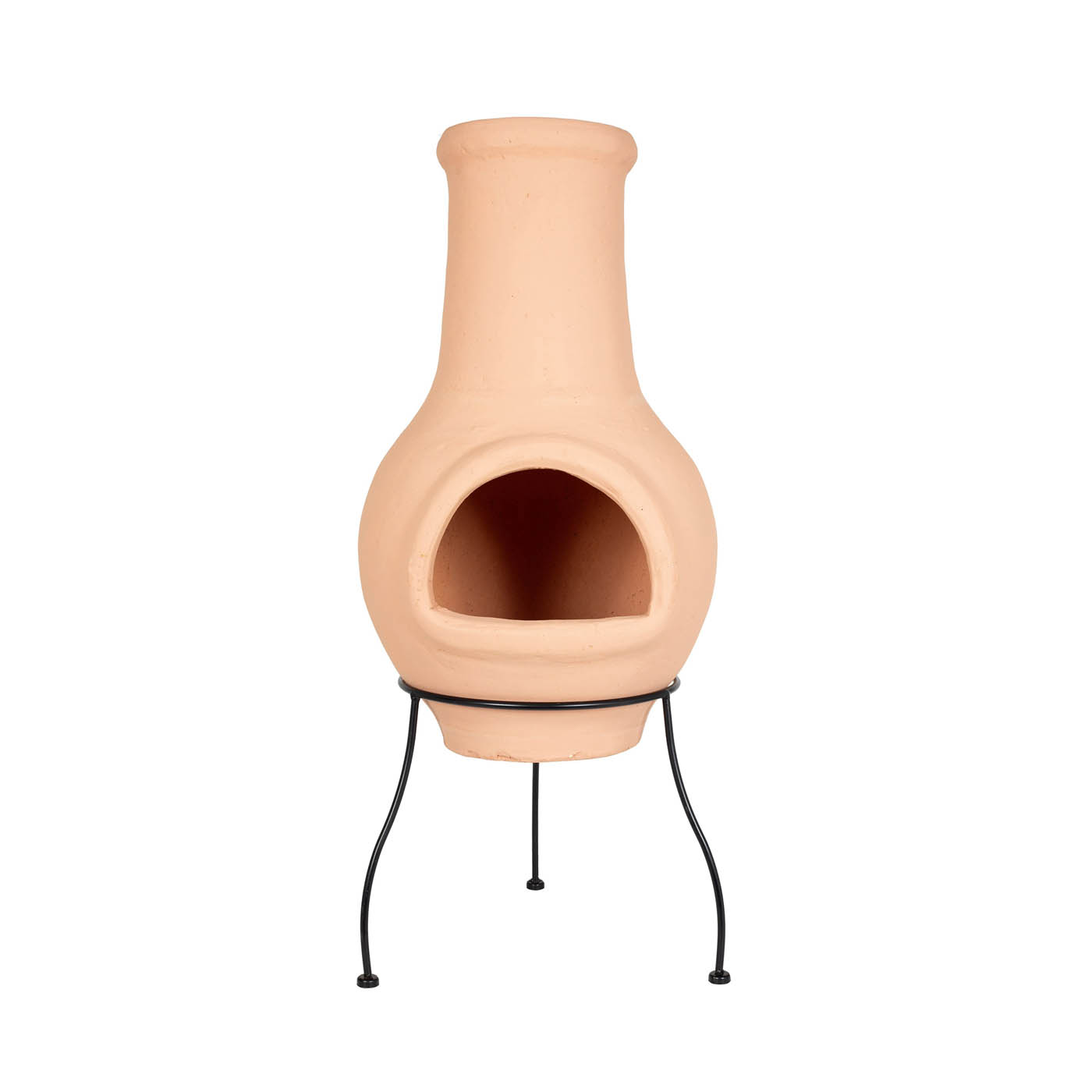 La Hacienda Clay Chiminea Molela (H)83.5cm (W)35cm - Image 3