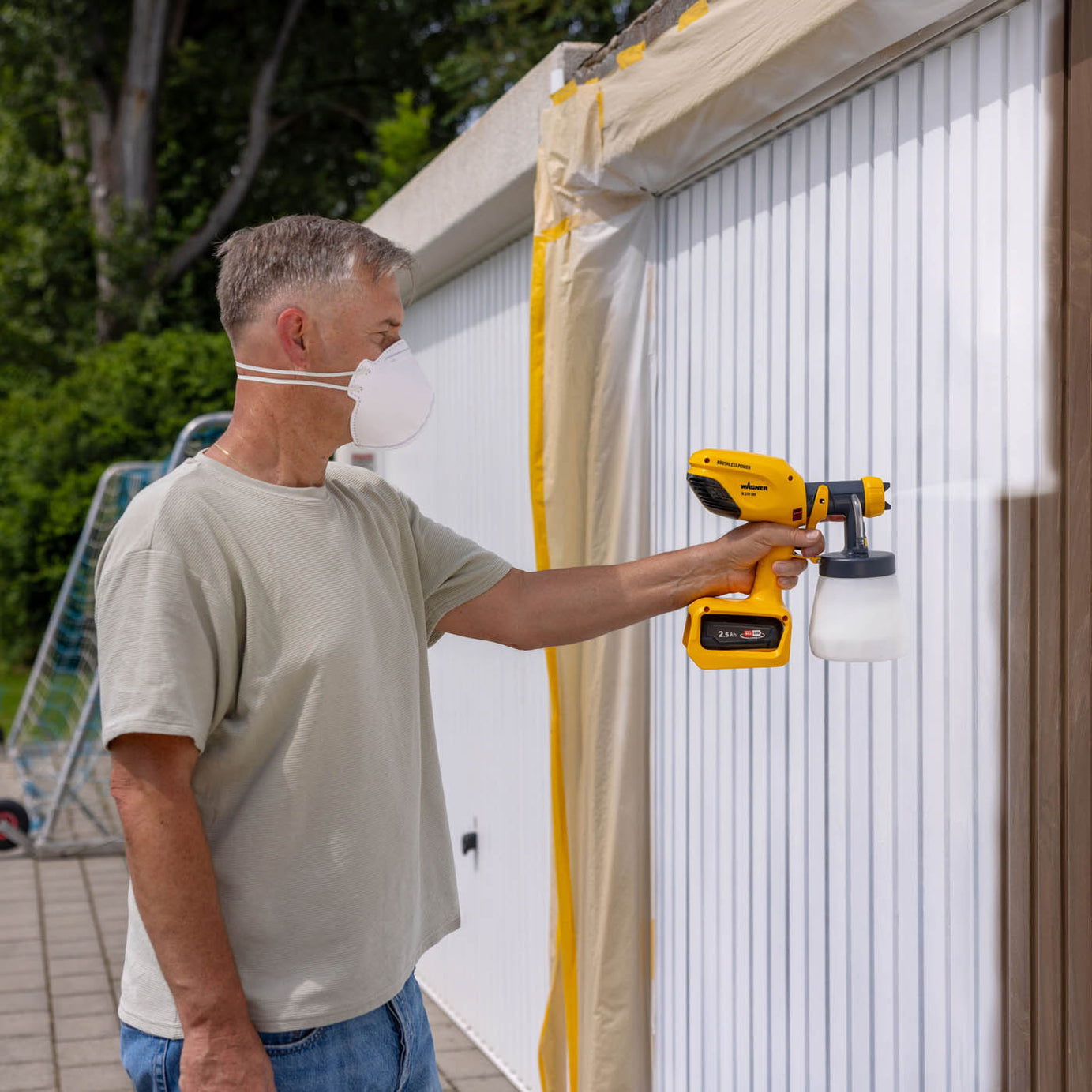 Wagner Paint Sprayer Cordless 18V Li-Ion W250 Compact HVLP Spray Gun Body Only - Image 4