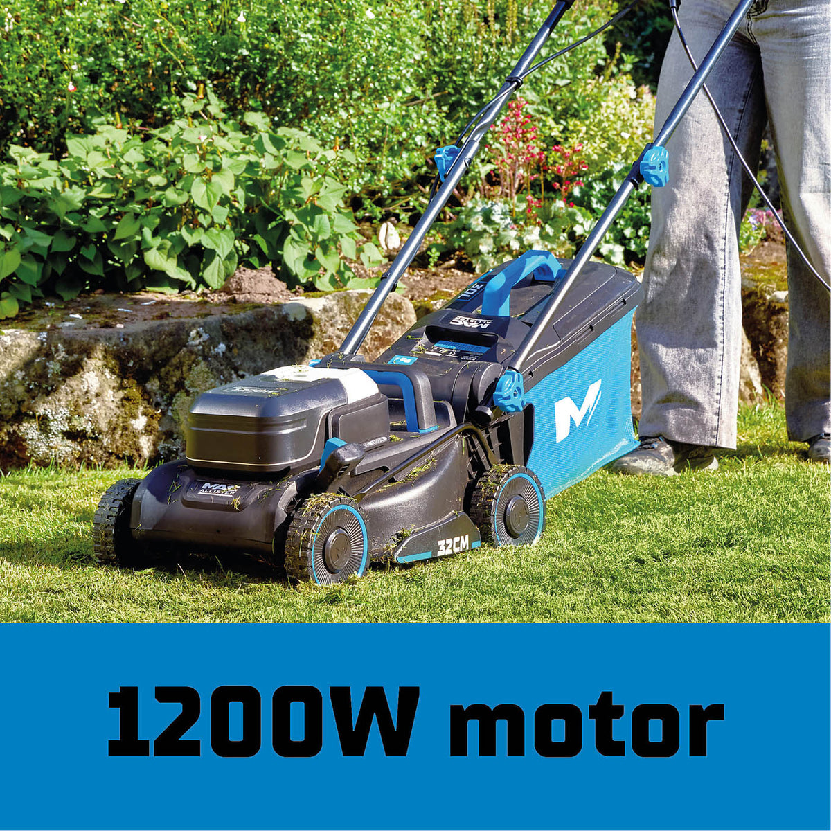 Mac Allister Lawnmower Electric MCB1161LWM 32cm Mulching Grass Cutter 1200W - Image 4