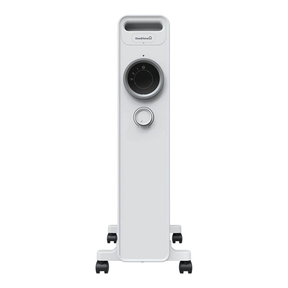 Oil Filled Radiator Electric Heater White Adjustable Thermostat Portable 2500W - Image 8