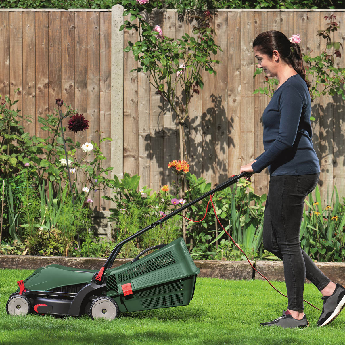 Bosch Lawnmower Electric UniversalRotak34-410 Rotary Garden Grass Cutter - Image 5
