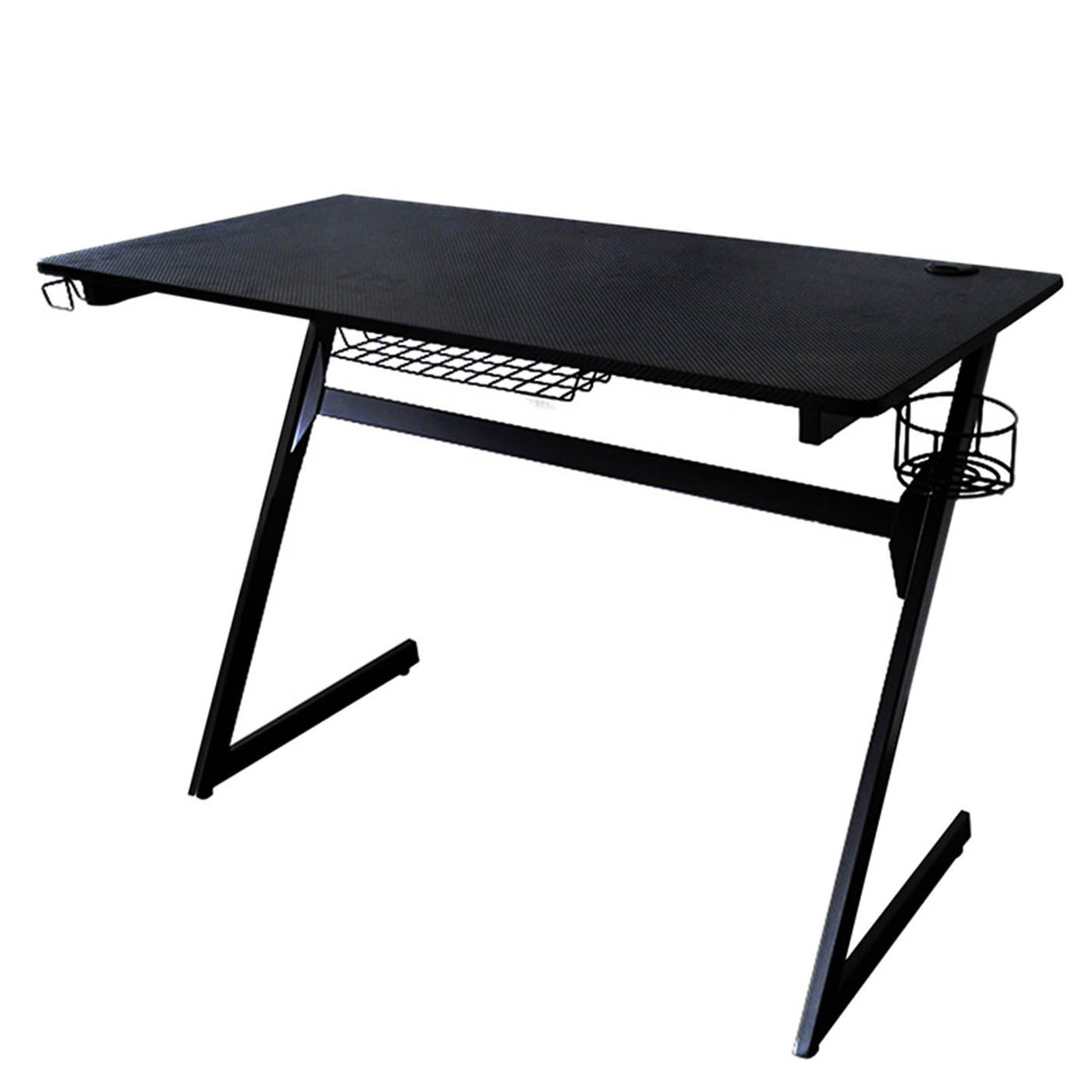 Thunya Matt black Gaming desk (H)75cm (W)127cm (D)50.5cm - Image 1
