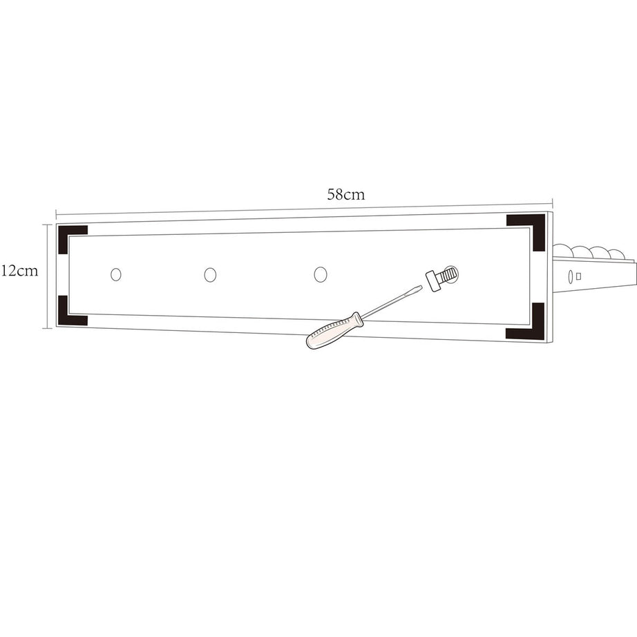 LED Hollywood Cosmetic Mirror White Rectangular Freestanding (H)46x(W)58cm - Image 5