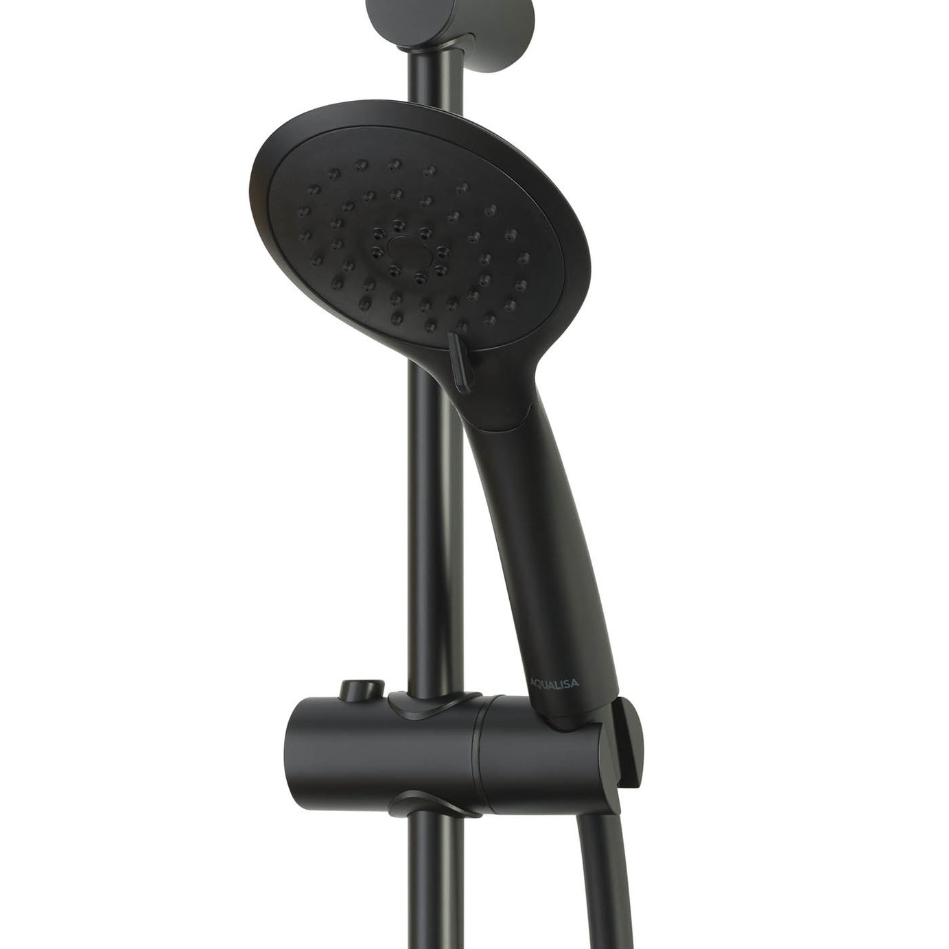 Aqualisa Mixer Shower Sierra Matt Black Round Head Rear fed Manual 1.5m Hose - Image 6