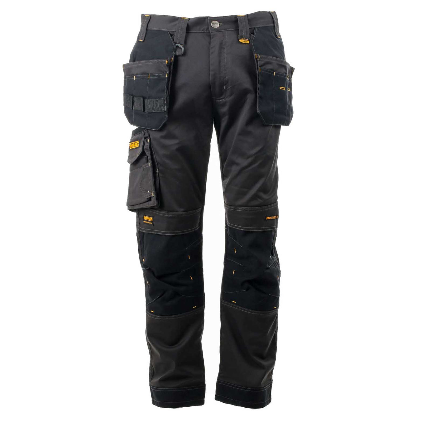 DeWalt Work Trousers Men's Regular Fit Black Grey Multi Pockets Cargo W40 L29 - Image 1