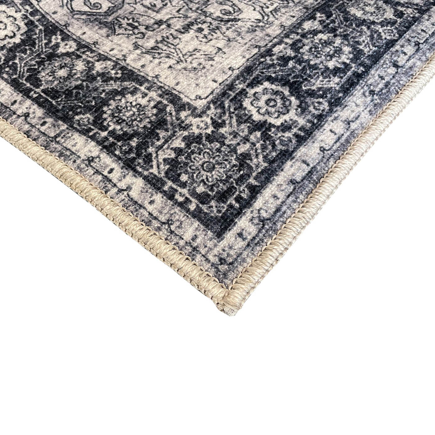 Persian Chenille Grey Traditional Medium Rug, (L)170cm x (W)120cm - Image 5