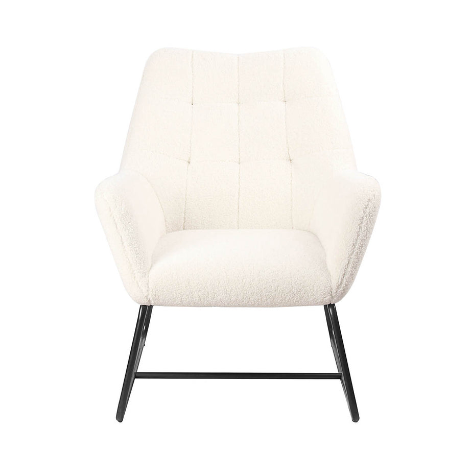 Accent Relaxer Chair Cream Living Room Bedroom Modern (H)800mm (W)650mm (D)815mm - Image 2